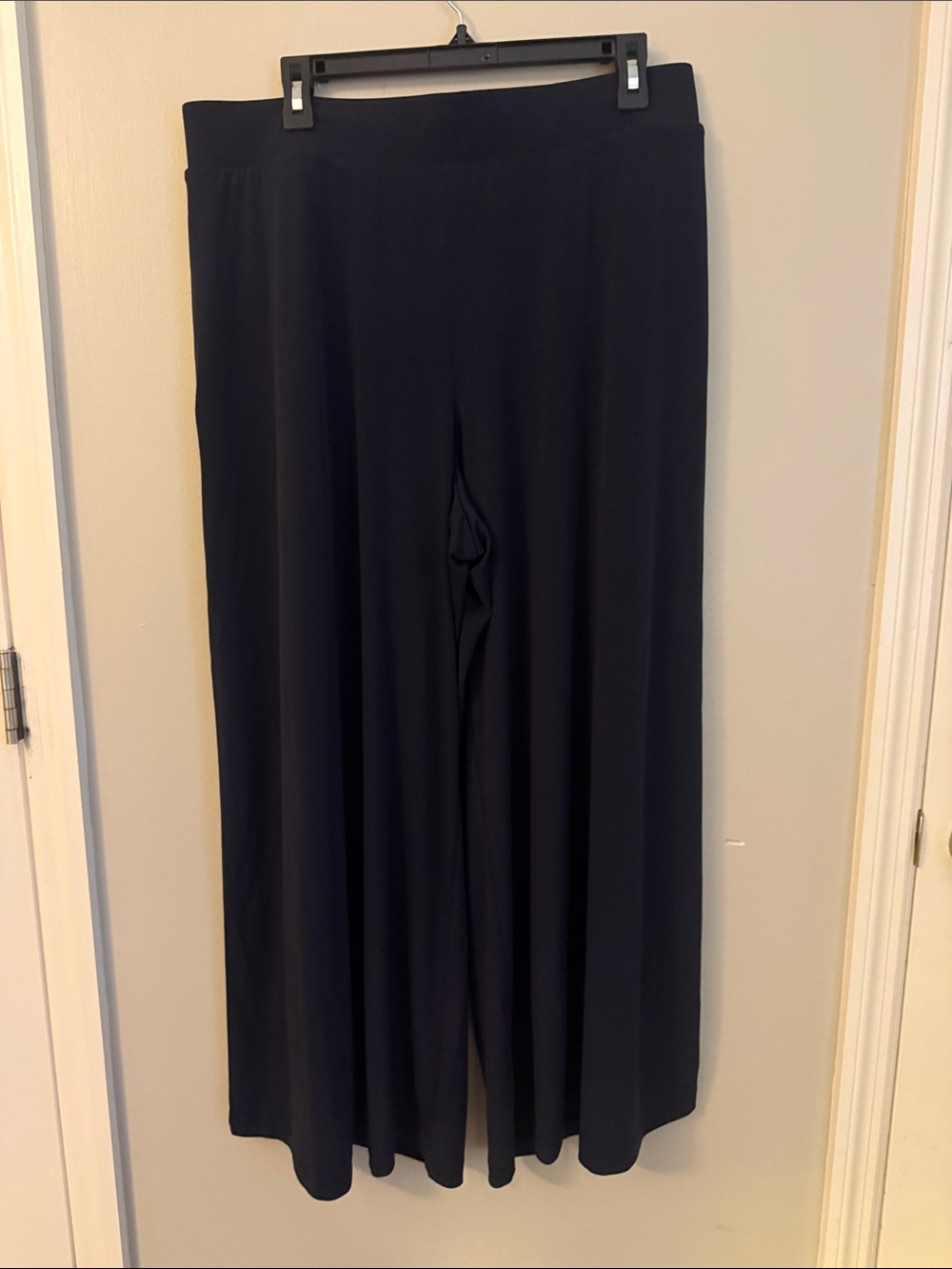 Lane Bryant Navy Blue Wide-Leg Palazzo Pants